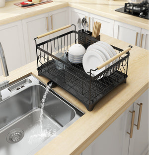 Elevate Your Kitchen Experience with Our Stainless Steel Sink Dish Drying Rack