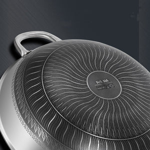 Discover the Elegance and Efficiency of the Fashion Personality Stainless Steel Frying Pan