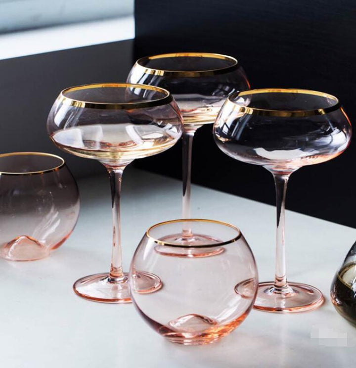 Elevate Your Celebrations with the Crystal Glass Champagne Cup Household Set
