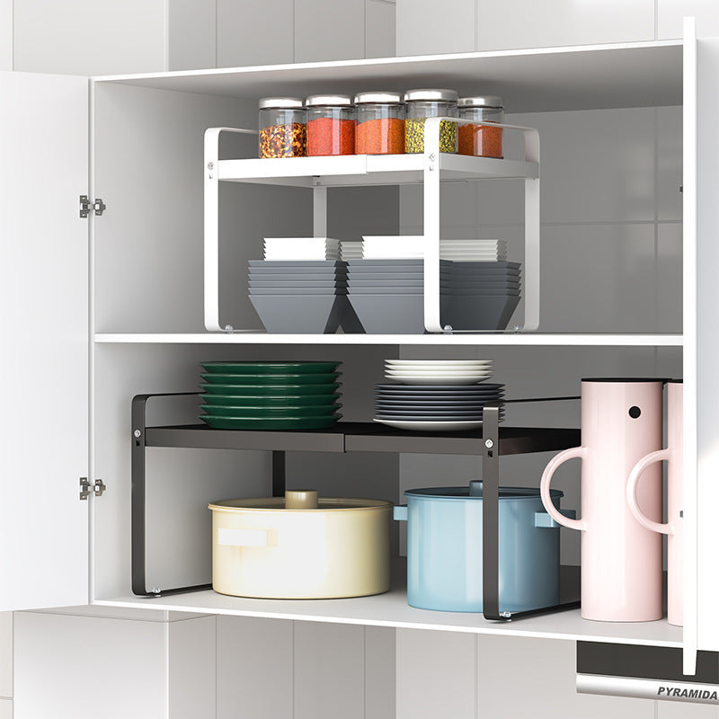 Elevate Your Kitchen Organization with the Retractable Kitchen Supplies Rack