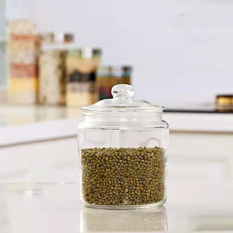 Elevate Your Kitchen Storage with Our Thickened Glass Tea Jar