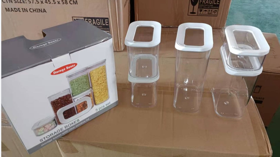Airtight Transparent Kitchen Food Storage Container