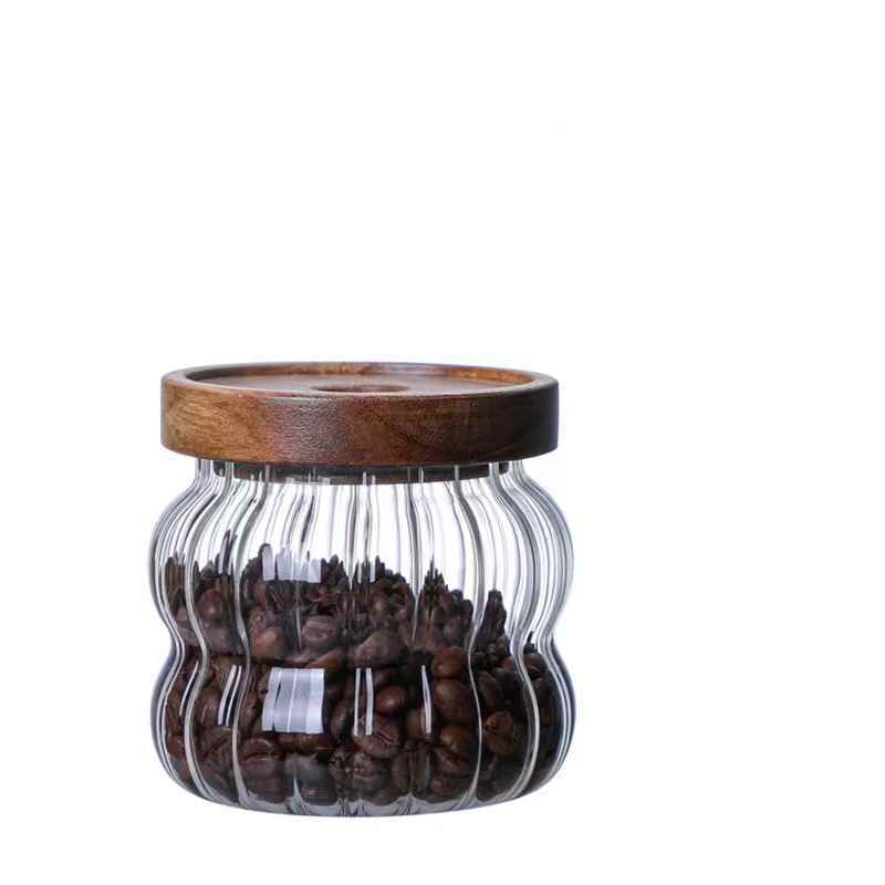 Glass Candy Coffee Bean Storage Jar