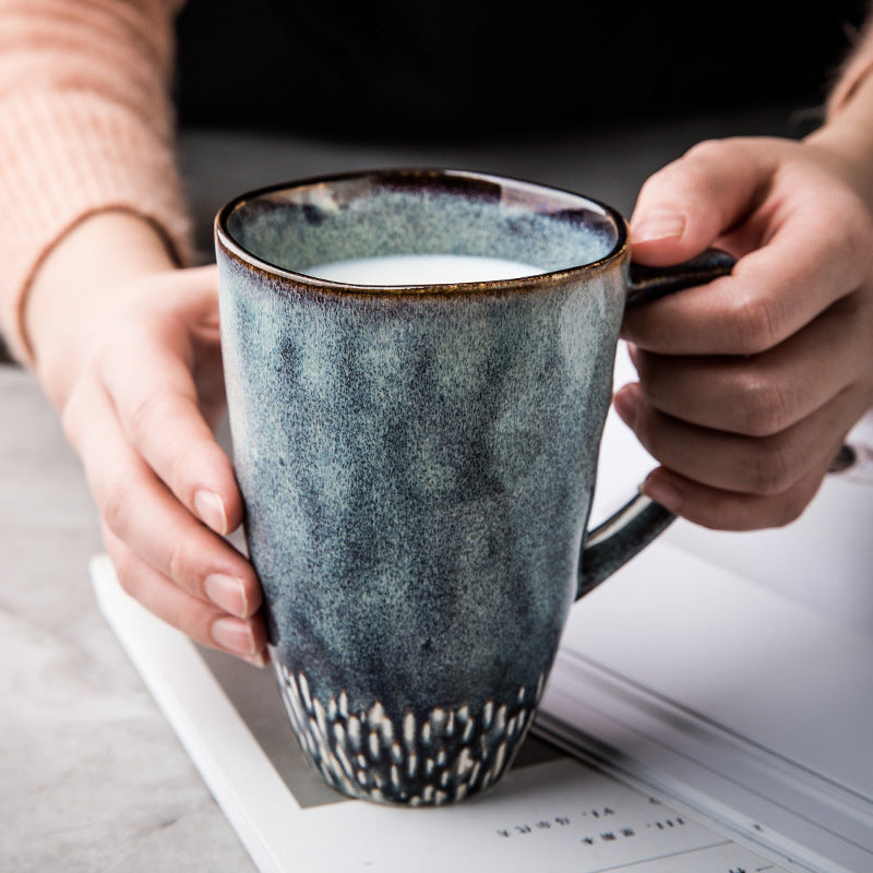 Large Capacity Simple Hand-painted Coffee Cup