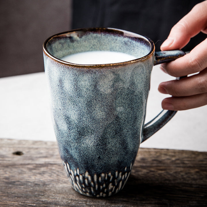 Large Capacity Simple Hand-painted Coffee Cup