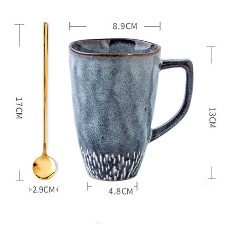 Large Capacity Simple Hand-painted Coffee Cup