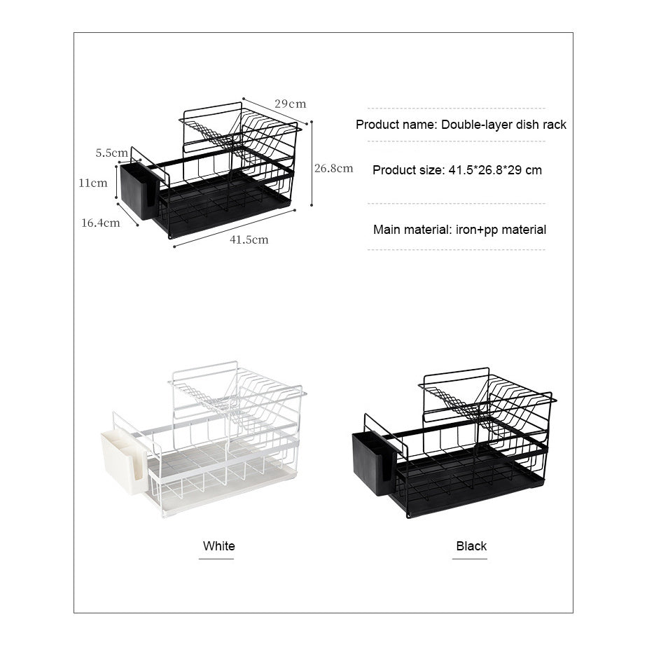 Metal Wire kitchen dish storage rack for kitchen
