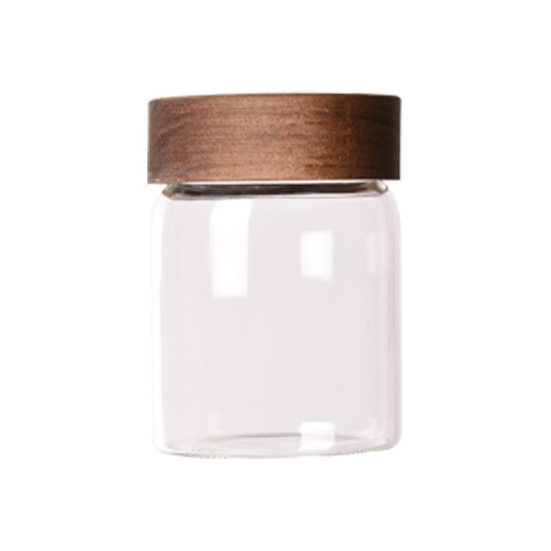 Large Transparent Storage Bottle Glass Packaging Jar
