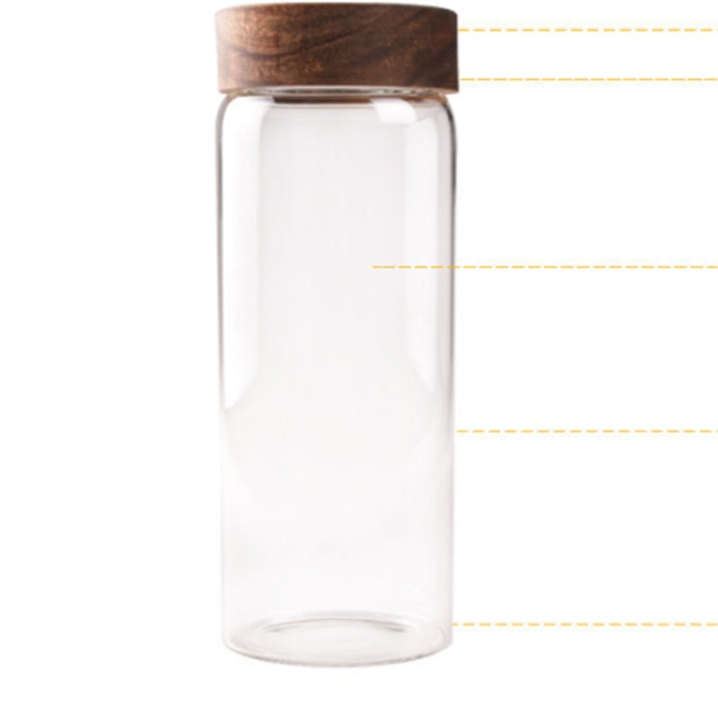 Large Transparent Storage Bottle Glass Packaging Jar