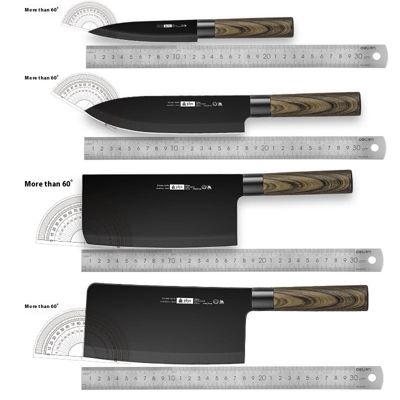 Anti-rust Black Blade Knives Kitchen