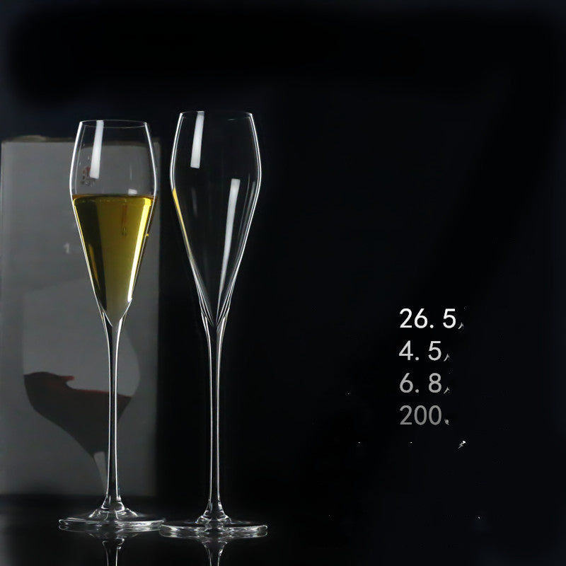 Crystal handmade champagne glass