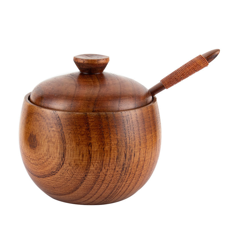 Wooden Seasoning Pot Creative Kitchen Seasoning