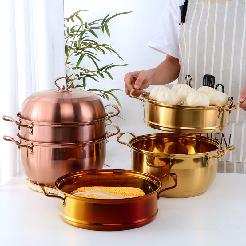 Stainless Steel Multi-layer Cooking Pot