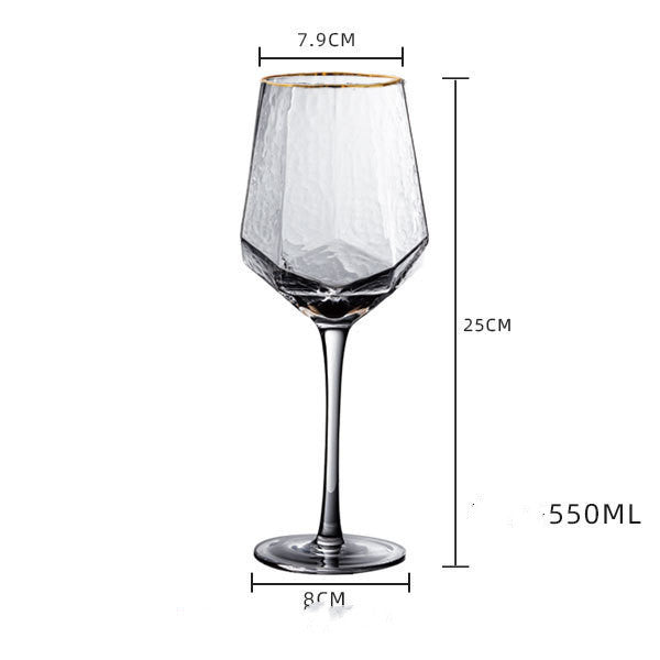 Red wine glass set