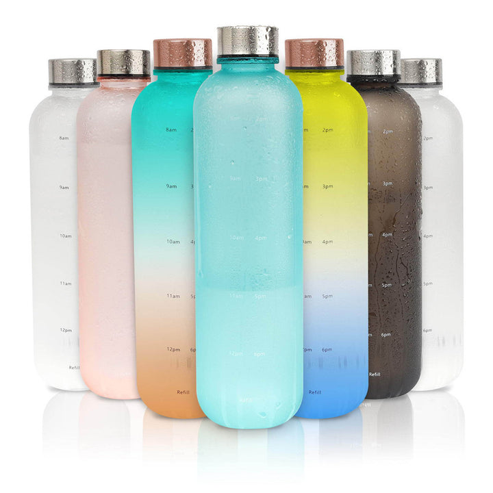 Plastic Water Bottle Frosted Gradient