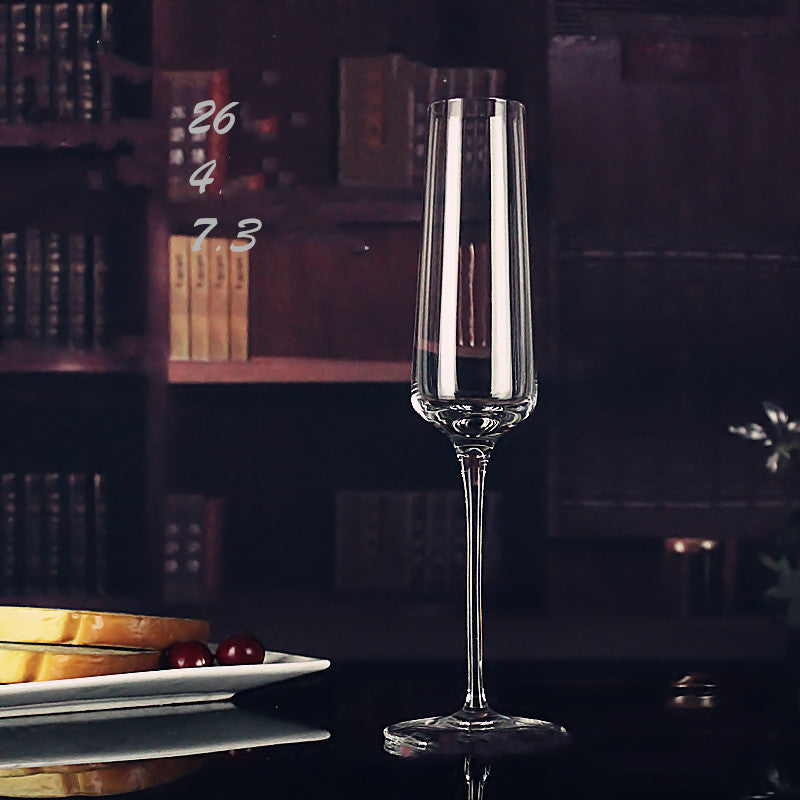 Crystal handmade champagne glass