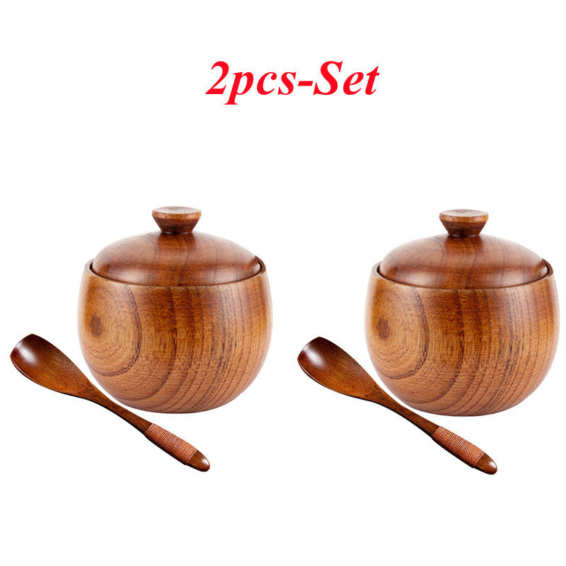 Wooden Seasoning Pot Creative Kitchen Seasoning