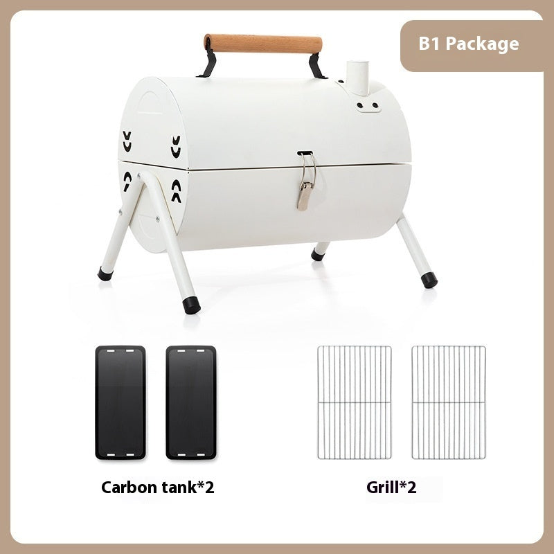 Portable Grill For Both Frying And BBQ