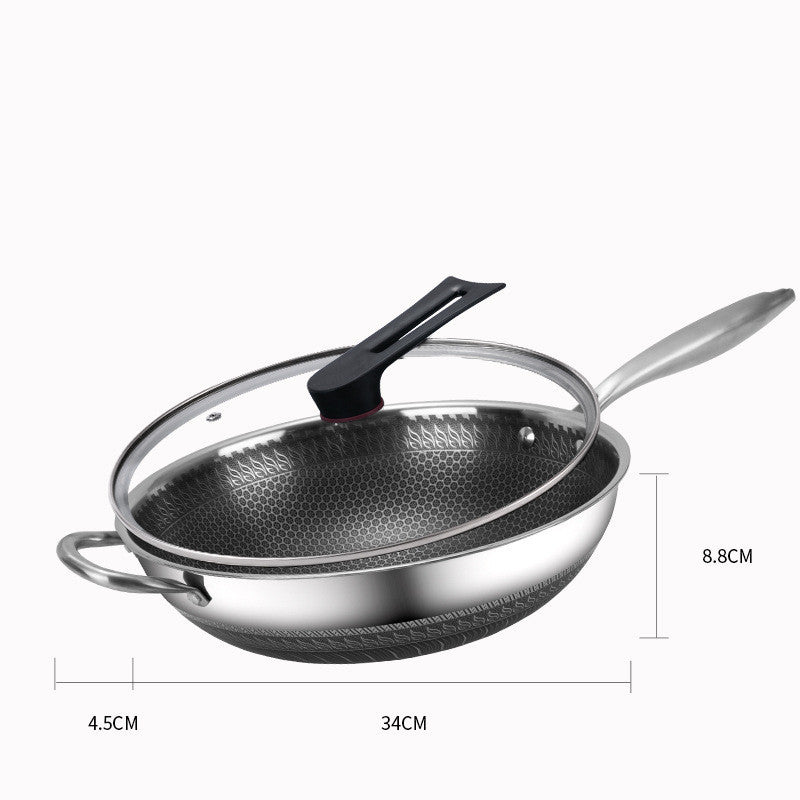 Fashion Personality Stainless Steel Frying Pan
