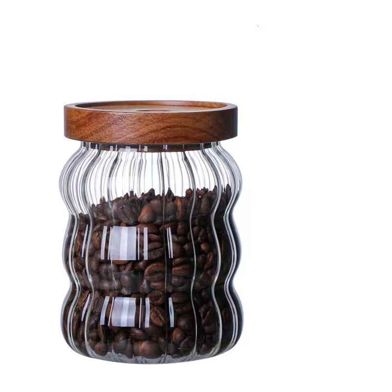 Glass Candy Coffee Bean Storage Jar