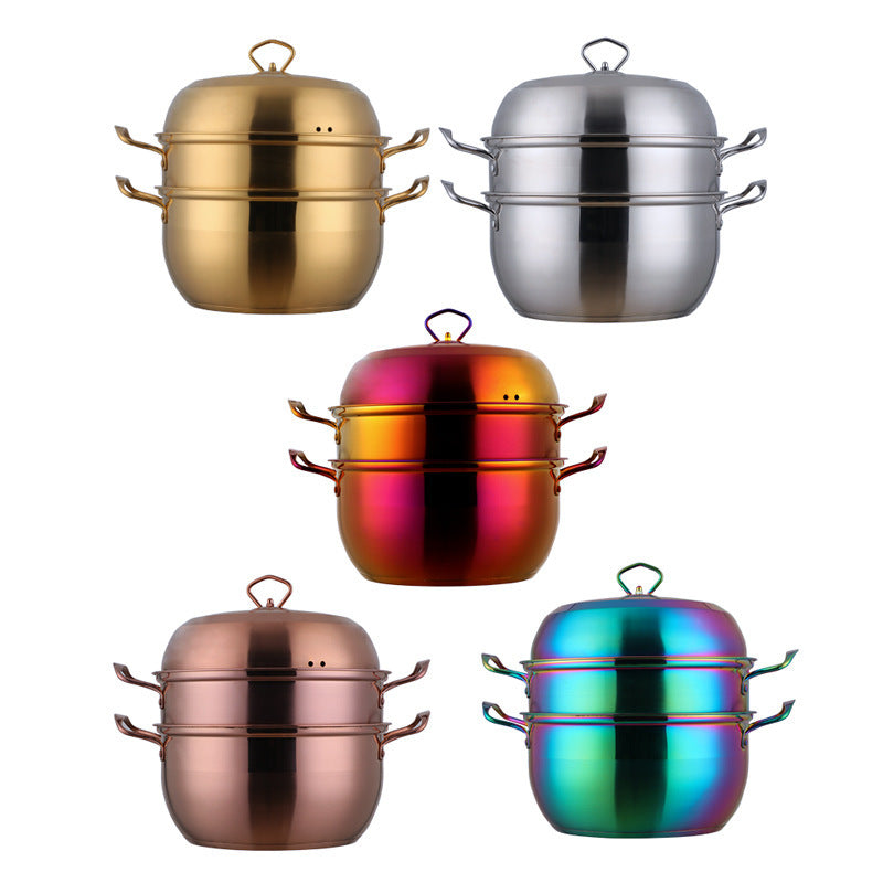 Stainless Steel Multi-layer Cooking Pot