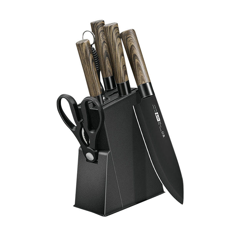 Anti-rust Black Blade Knives Kitchen