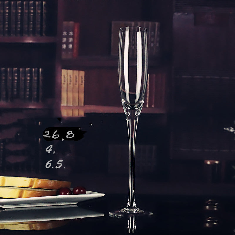Crystal handmade champagne glass