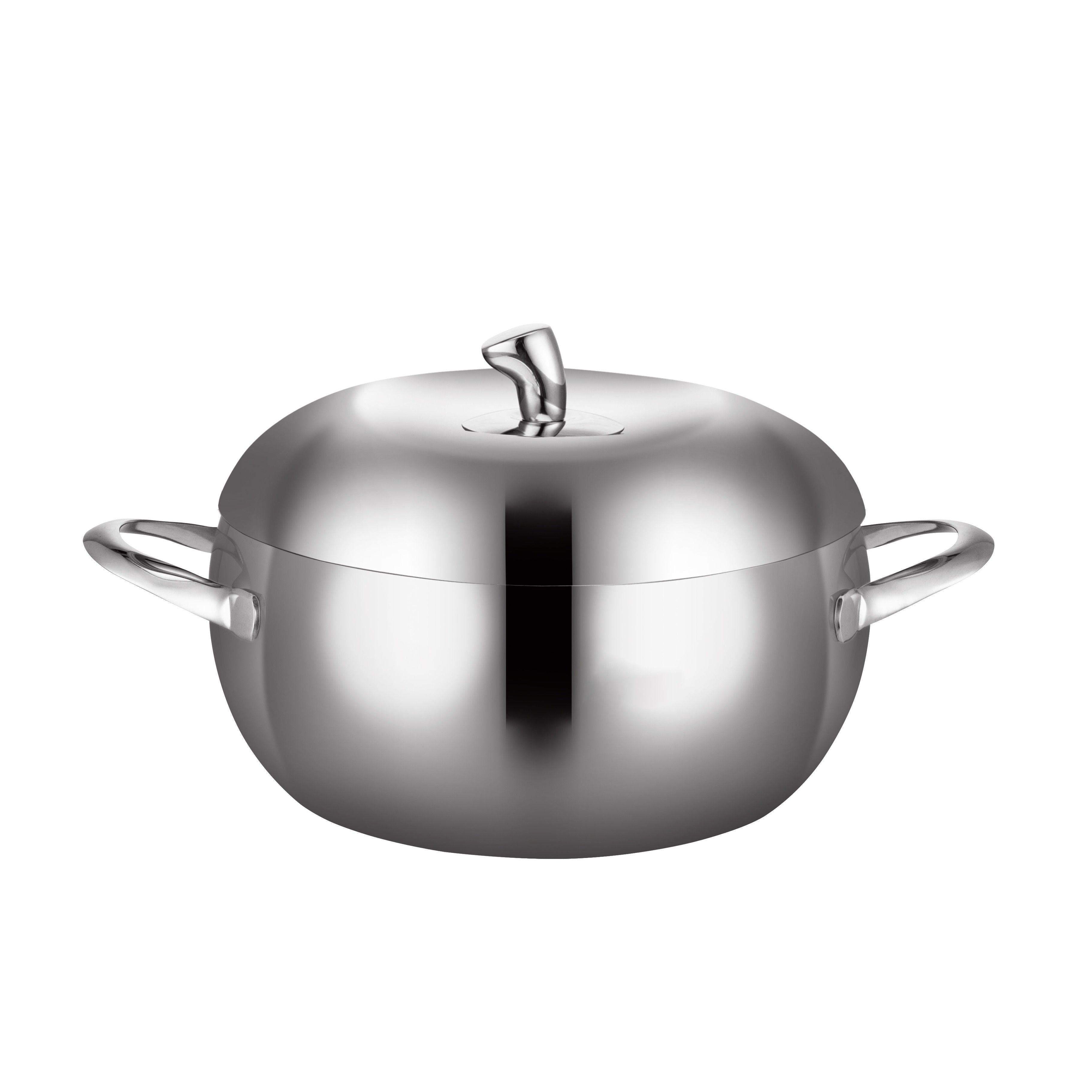 Stainless Steel Pot Steamer With Lid Handle