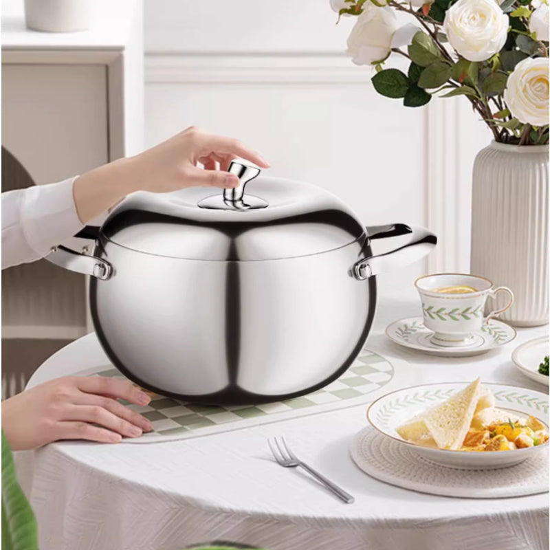 Stainless Steel Pot Steamer With Lid Handle