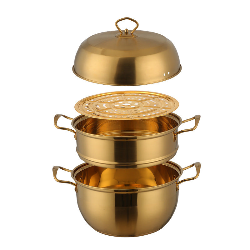 Stainless Steel Multi-layer Cooking Pot