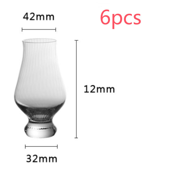 Tulip crystal wine glass