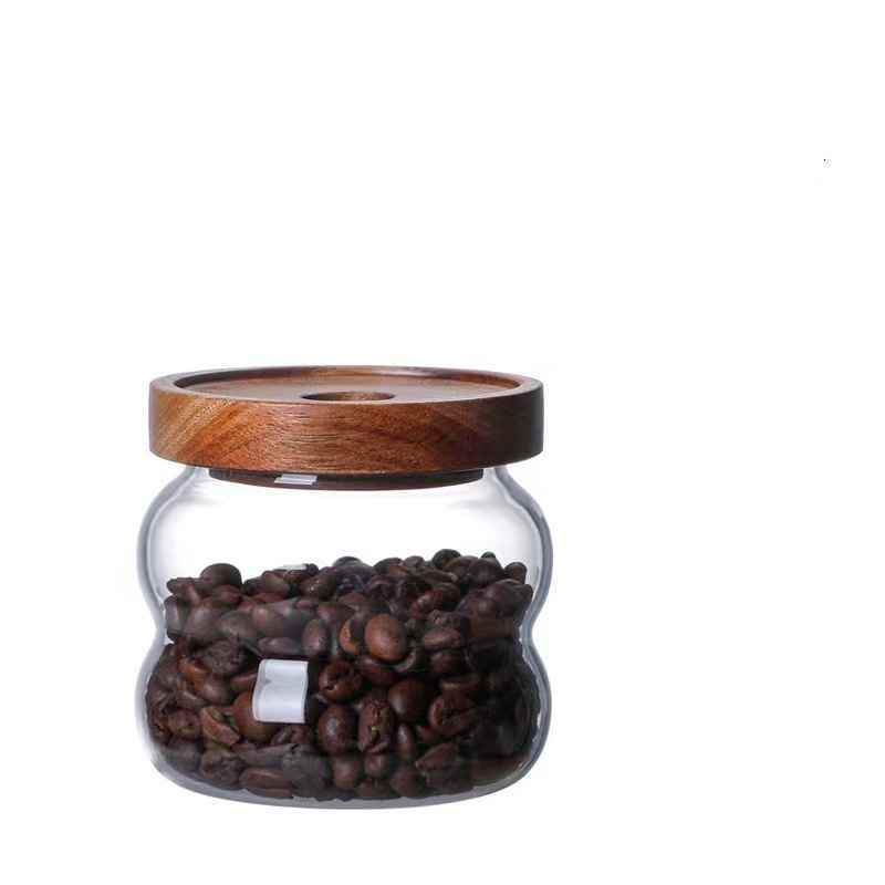 Glass Candy Coffee Bean Storage Jar