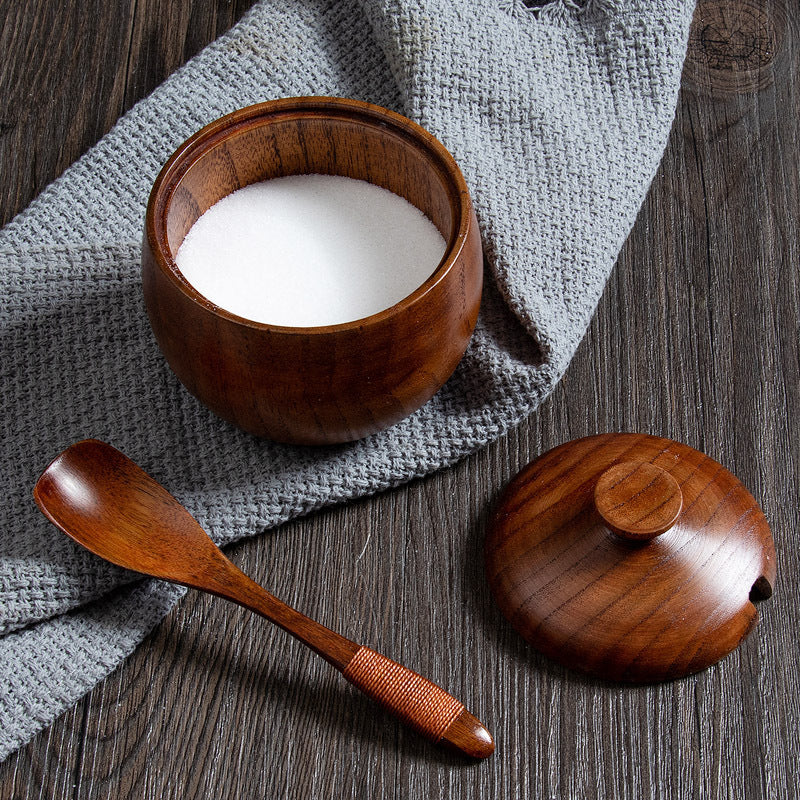 Wooden Seasoning Pot Creative Kitchen Seasoning