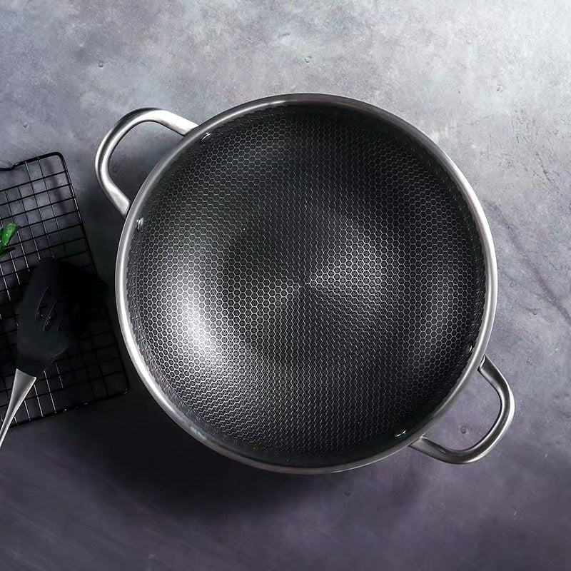 304 Stainless Steel Pot With Two Handles