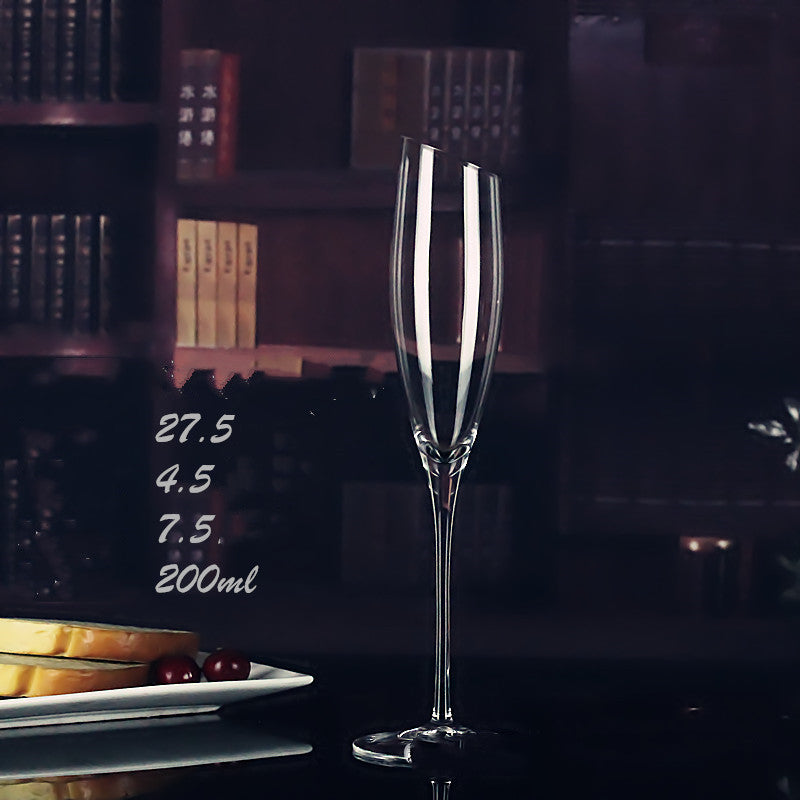 Crystal handmade champagne glass