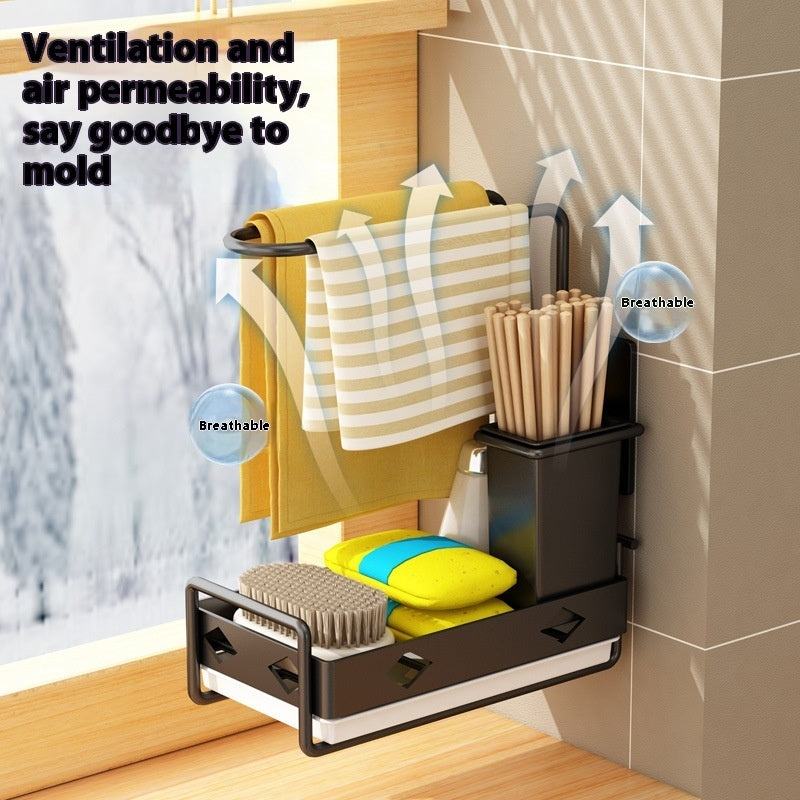 Chopsticks Draining Basket Storage Rack