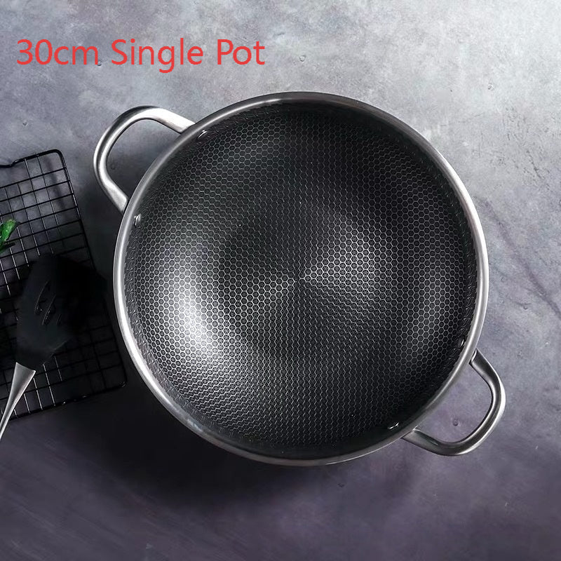 304 Stainless Steel Pot With Two Handles