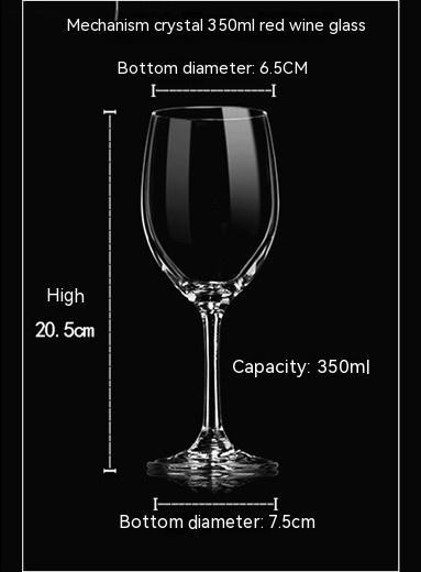 One-piece Crystal Red Wine Glass