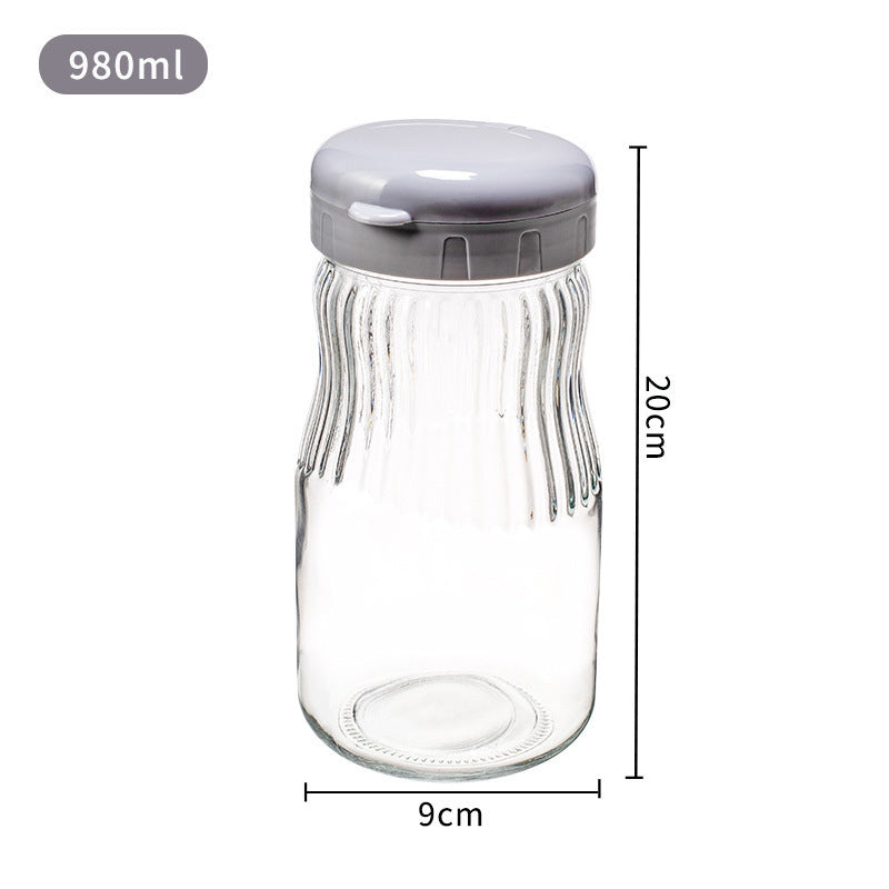 Kitchen Grains Storage Glass Jar