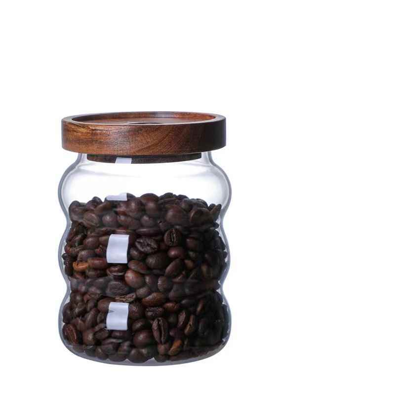 Glass Candy Coffee Bean Storage Jar