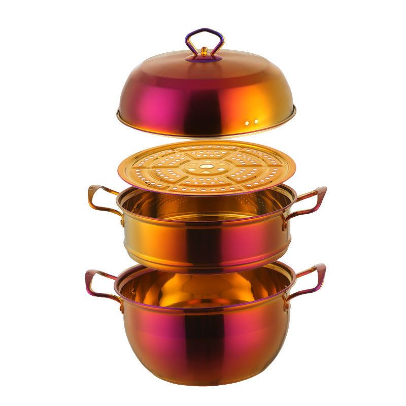 Stainless Steel Multi-layer Cooking Pot