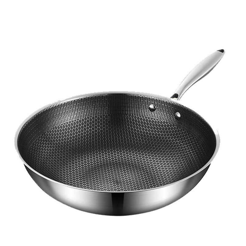 Stainless Steel Wok Double-sided Honeycomb