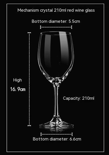 One-piece Crystal Red Wine Glass