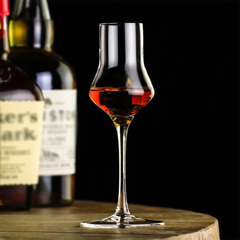 Small Whiskey Tall Crystal Glass
