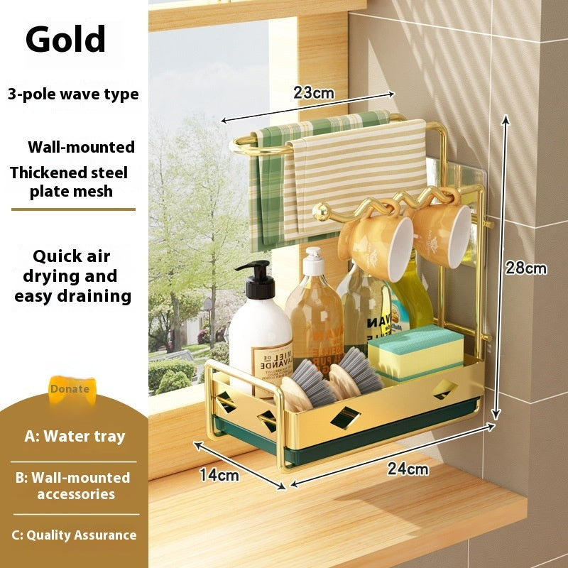 Chopsticks Draining Basket Storage Rack