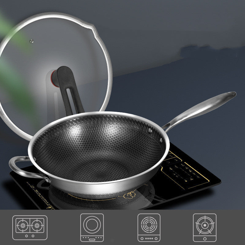Fashion Personality Stainless Steel Frying Pan