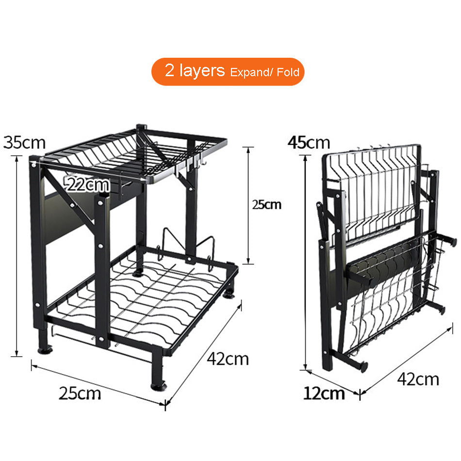 Integrated Kitchen Supplies Storage Rack