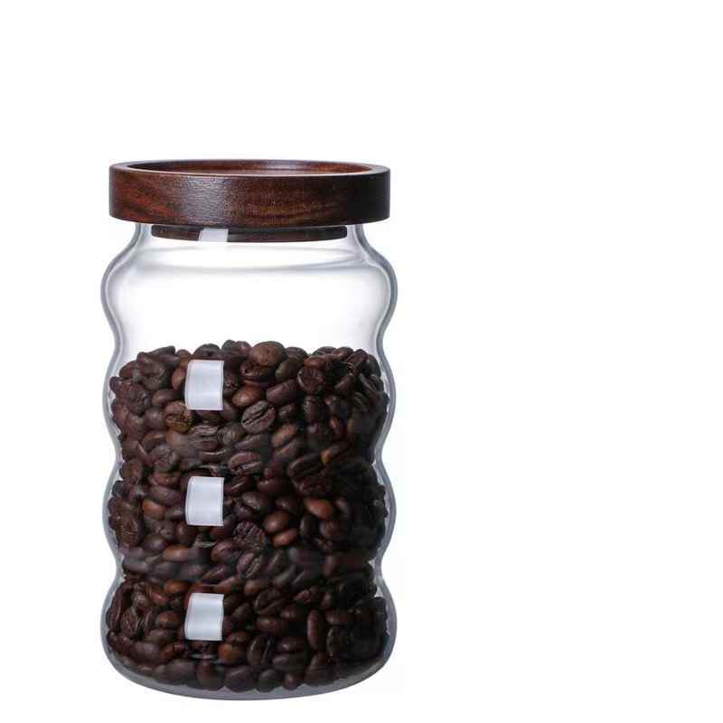 Glass Candy Coffee Bean Storage Jar