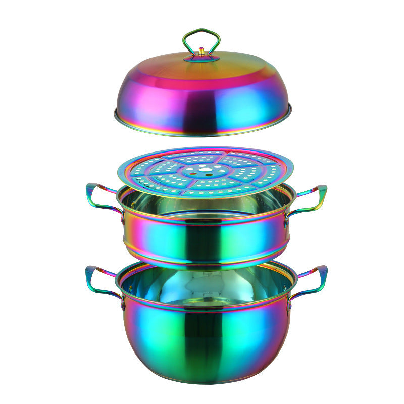 Stainless Steel Multi-layer Cooking Pot