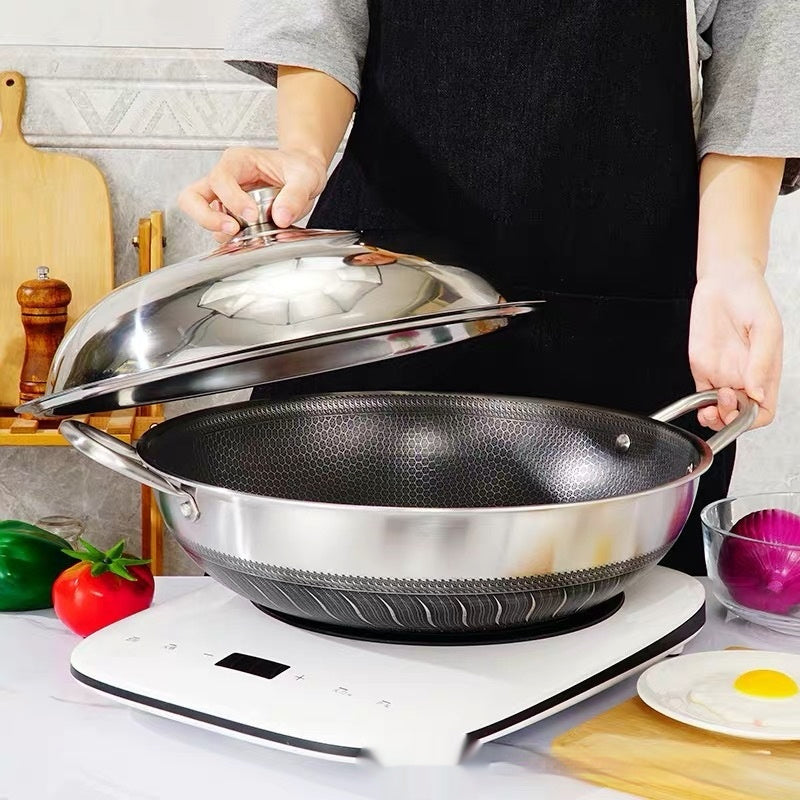 304 Stainless Steel Pot With Two Handles